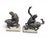 Patinated Centaur Sculptures, Bronzes on Marble Bases, Early 20th Century, Set of 2 For Sale - Image 9 of 14
