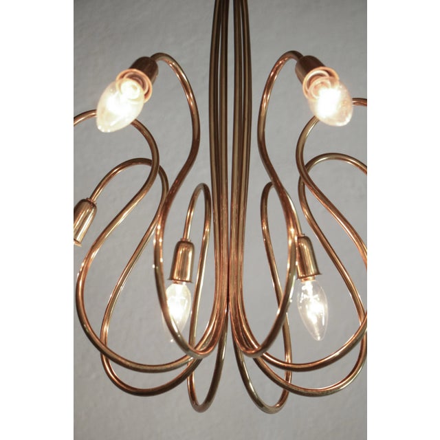 Metal Austrian Mid-Century Octopus Chandelier by J. T. Kalmar, 1950s For Sale - Image 7 of 13