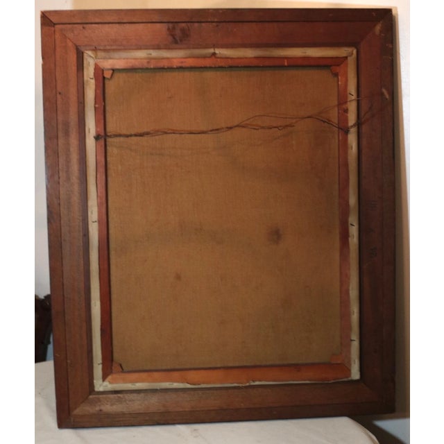 Large Vintage 1965 Ted Weiss Chef Children Cooking Culinary Canvas Oil Painting For Sale - Image 12 of 12