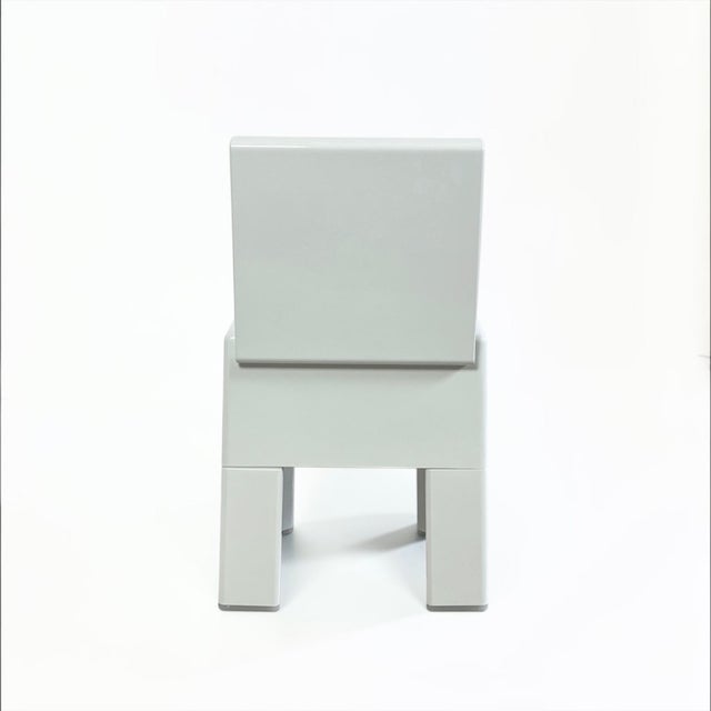 White Spage Age Stool by Olaf Von Bohr for Gedy, 1960s For Sale - Image 8 of 13