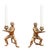 Monkey Candlesticks in Brass in Singerie Style, Set of 2 For Sale