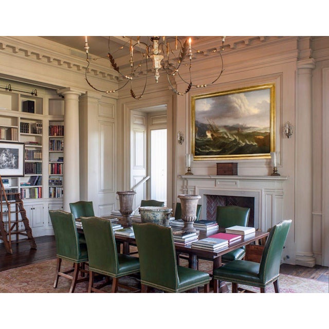 Workshop of Matthieu Van Plattenberg, Stormy Navy with Vessels, 1700, Oil on Canvas For Sale - Image 13 of 15