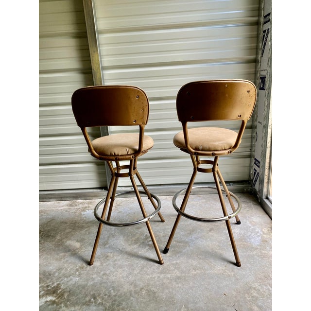 MidCentury Modern Cosco Swivel Bar Stools a Pair Chairish