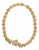 Vintage Gold-Tone Rhinestone Floral Blossom Collar Necklace, 1970s For Sale