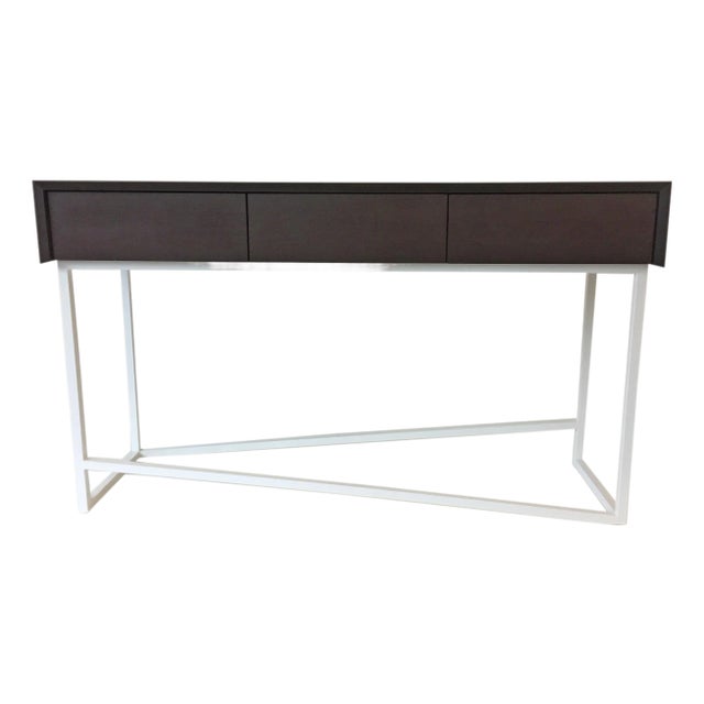 "15-Degree Buffet Table" Wenge and Steel Table by Ben Schmitt For Sale