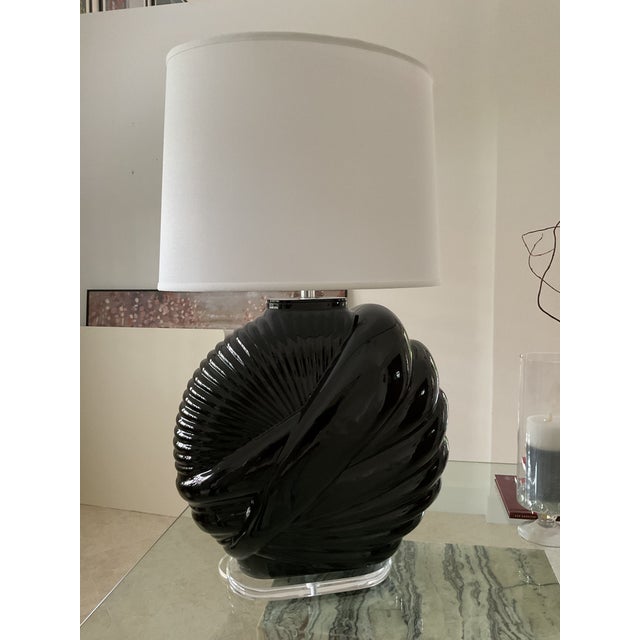 Fabulous ART DECO Revival era, large Table lamp. in perfect working conditions, it has been rewired. 3 way switch, Brand...