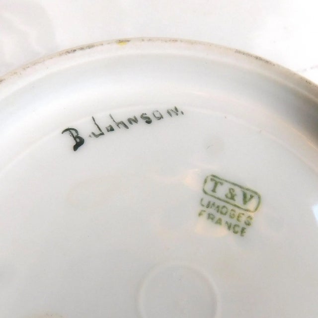 1920s Signed Yellow Tressemanes & Vogt Gravy Boat With Attached Underplate For Sale In San Francisco - Image 6 of 7