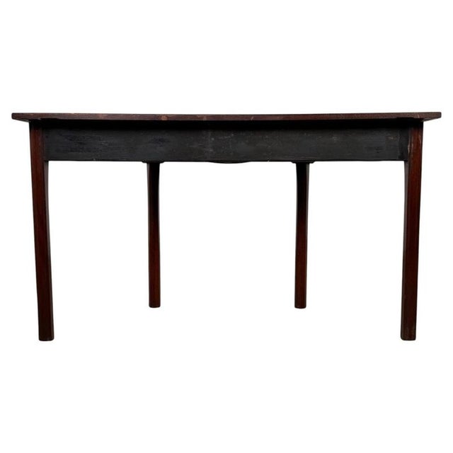 2000 - 2009 18th Century English Mahogany Demi-Lune Console Table For Sale - Image 5 of 8