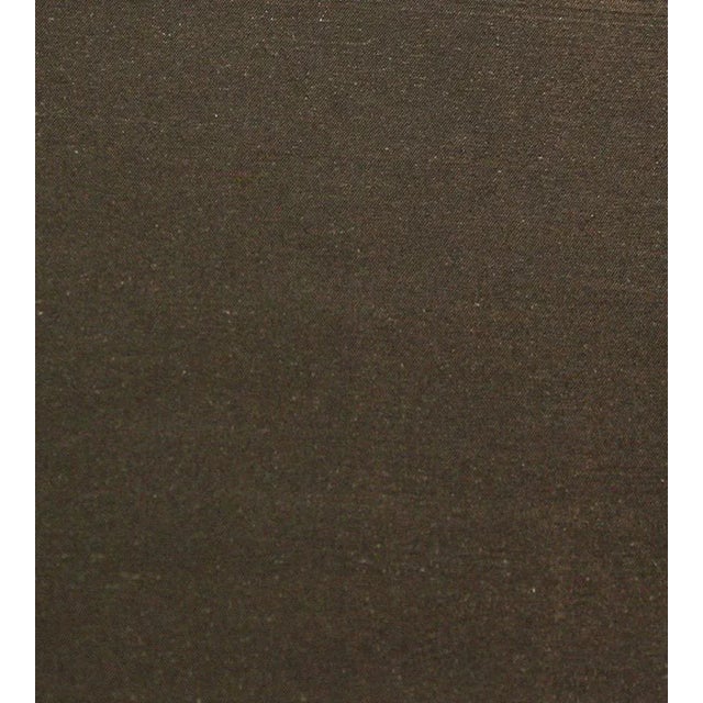 Sample - The House of Scalamandré Dynasty Taffeta Fabric, Espresso For Sale