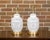 1920s White Porcelain Asian Vases with Geometric Décor Made into Table Lamps - a Pair For Sale - Image 9 of 9