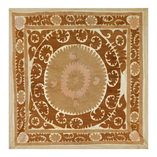 Suzani Wall Decor - Tribal Tapestry 4'2'' X 4'4'' For Sale