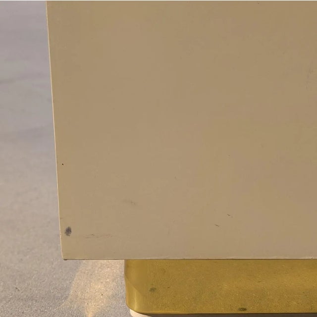 1980s Postmodern Lacquered Waterfall Nightstands by Lane – A Pair, 1980s For Sale - Image 5 of 10