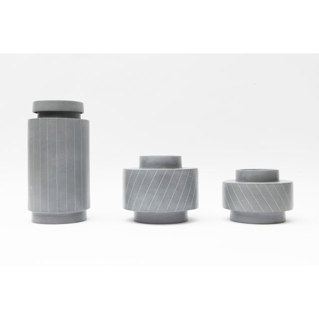 Contemporary Stackable Phil Vases by Simona Cardinetti, 2016, Set of 3 For Sale - Image 3 of 4