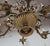1960s Hollywood Regency Twelve Light Brass Wheat Sheaf Chandelier For Sale - Image 5 of 8