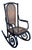 Mid-Century Era Bent Oak & Cane Scrolling Rocking Chair by Thonet Hermanos For Sale
