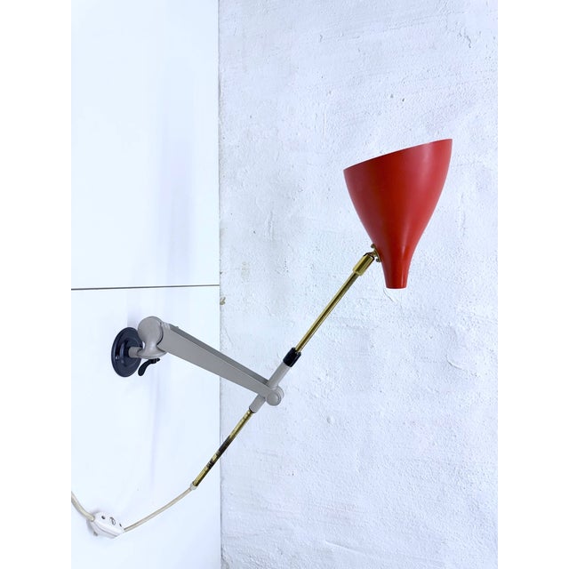 Mid Century Adjustable Wall Lamp from Stilnovo, 1950s For Sale - Image 15 of 18