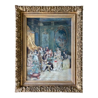 Ettore Simonetti "The Soiree" 1883 For Sale
