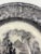 English Antique T. J. & J. Mayer Black Mulberry Transferware Plate, “Rhone Scenery” Pattern For Sale - Image 3 of 6
