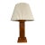 1960s Mid Century Modern Chunky Wooden Handcrafted Lamp For Sale