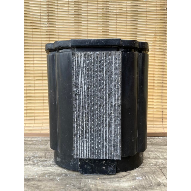 A Pair of Postmodern Marble Pedestals. Circa 1980s For Sale - Image 15 of 18