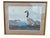 Wood 19th Century Beautiful Decorative Painting of Goose Family/ Wood Frame and Glass Cover. For Sale - Image 7 of 14