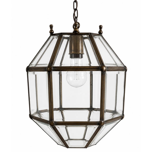 A rare Austrian Art Nouveau (Jugendstil) ceiling lantern dating from the early 20th century, circa 1900–1920. The design...