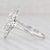 Contemporary Vintage 0.12ctw Diamond 3-Stone Filigree Ring 18k White Gold Size 9.5 For Sale - Image 3 of 7
