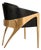 "Amalfi" Chair, With Bronze and Tailor Made Leather For Sale