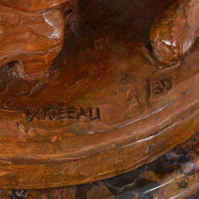 2020s Vic Riesau "Waiting" Bronze Sculpture For Sale - Image 5 of 7