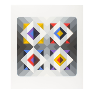 “Quantum Vi” Op Art Serigraph Print by Marko Spalatin