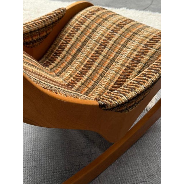Vintage Rocking Chair in Beech Wood and Bouclé from Casala, Germany, 1960s For Sale - Image 14 of 17