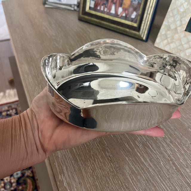 1990s Silver Decorative Bowl For Sale - Image 5 of 5