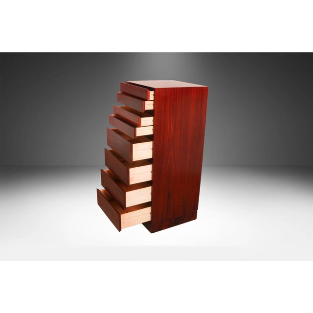 Mid Century Rosewood Lingerie Drawer Chest Dresser Arne Wahl Iversen for Vinde For Sale - Image 11 of 11