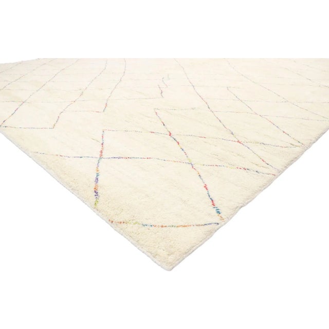 Contemporary Wabi-Sabi Boho Moroccan Rug, 12'00 X 15'00 For Sale - Image 3 of 11