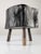 Wabi-Sabi Stool in Black Ebonized Wood with Butterfly Joints, 1990s For Sale - Image 10 of 15