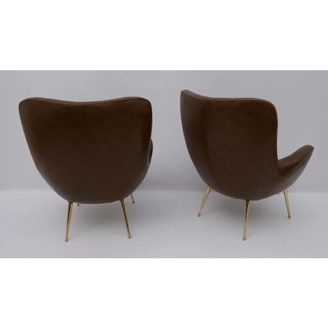1950s Set of Mid-Century Modern Italian Armchairs, 1950s For Sale - Image 5 of 11
