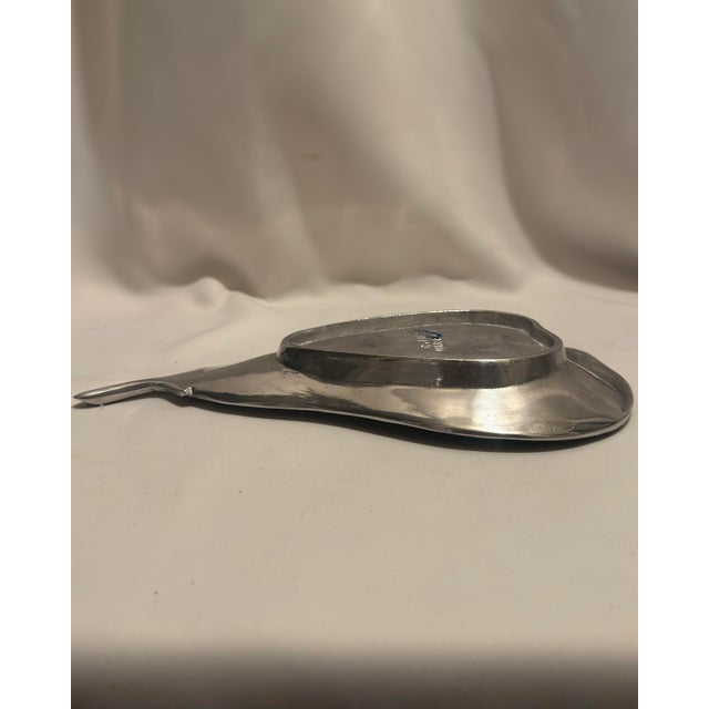 1992 Mariposa Brillante Arthur Court Style Aluminum Pear Dish For Sale In Mobile - Image 6 of 8