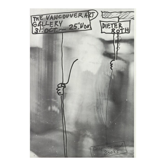 Dieter Roth 'Graphics and Books' Contemporary Black & White Offset Lithograph For Sale