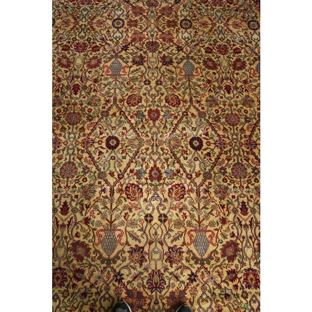 Large Arts and Crafts Handwoven Rug, 1990s, in Good conditions. Designed 1990 to 1999