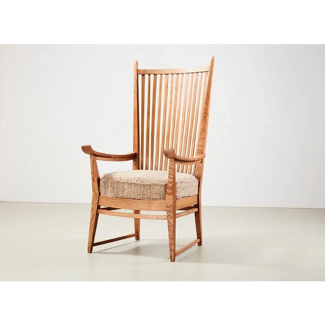 Throne Armchair by Bas Van Pelt for My Home, 1940s For Sale - Image 9 of 9