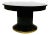 1940s Art Deco Oval Black Lacquer Hall/Foyer Table -Expands to Racetrack For Sale