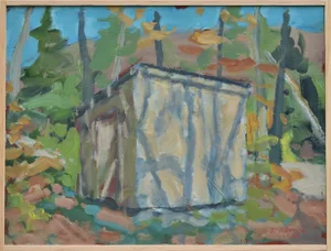 Woodshed, by Stephen Remick, Framed