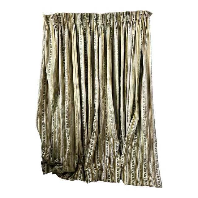 1970s MidCentury Modern Cut Velvet Drapes Pair Chairish