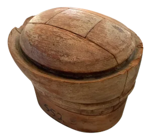 Early 20th Century French Adjustable Wooden Milliner Hat Form