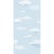 Sample - Les Nuages Wallpaper by Paule Marrot in Light Blue For Sale