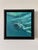 This oil on canvas artwork captures the fluid motion of a figure submerged beneath the water, enveloped by swirling waves...