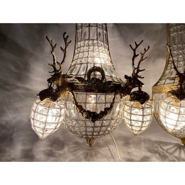 Circa 1980 French Louis XVI Gold Bronze Wall Lamps/ Sconces – Pair For Sale - Image 6 of 18