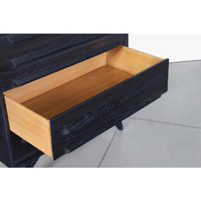 Wood Mid-Century Modern Cerused Chest of Drawers by Jack Van Der Molen For Sale - Image 7 of 13