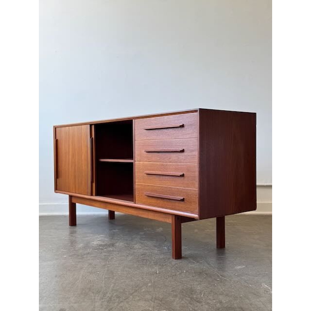 1970's Danish Modern Teak Credenza For Sale - Image 15 of 17
