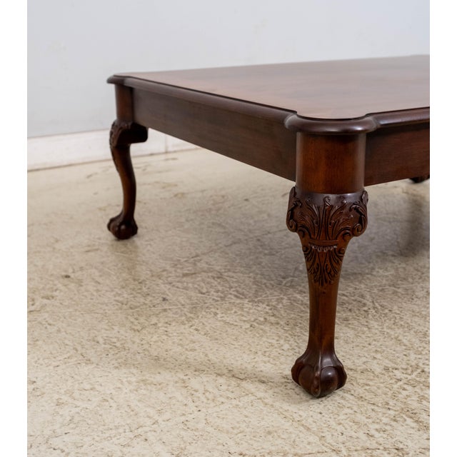 Chippendale Henkel Harris Model 5250 Mahogany Coffee Table For Sale - Image 3 of 12